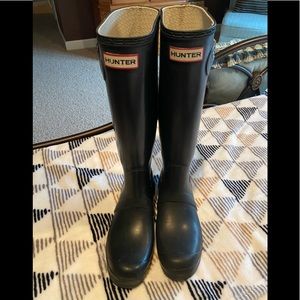 Hunter Tall  Matte Black boots